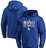 Men's Los Angeles Dodgers Royal 2020 Postseason Collection Pullover Hoodie,baseball caps,new era cap wholesale,wholesale hats